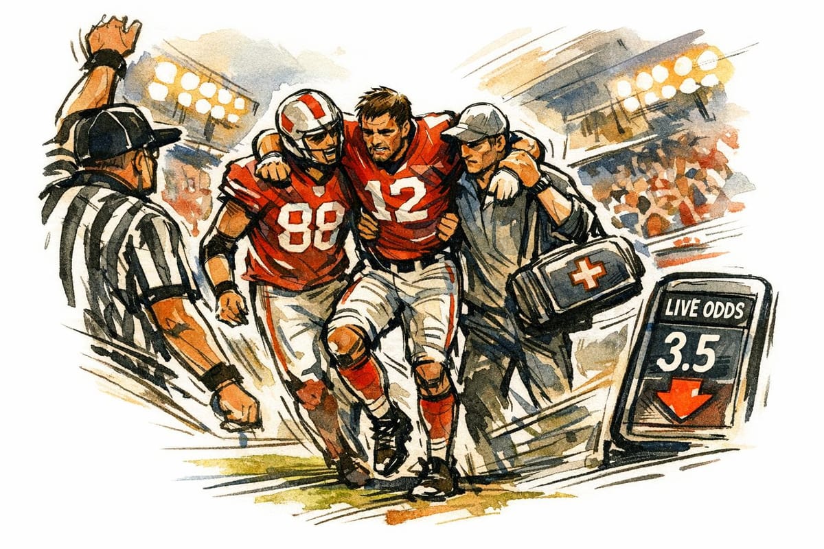 How Player Injuries Shift Live Betting Odds